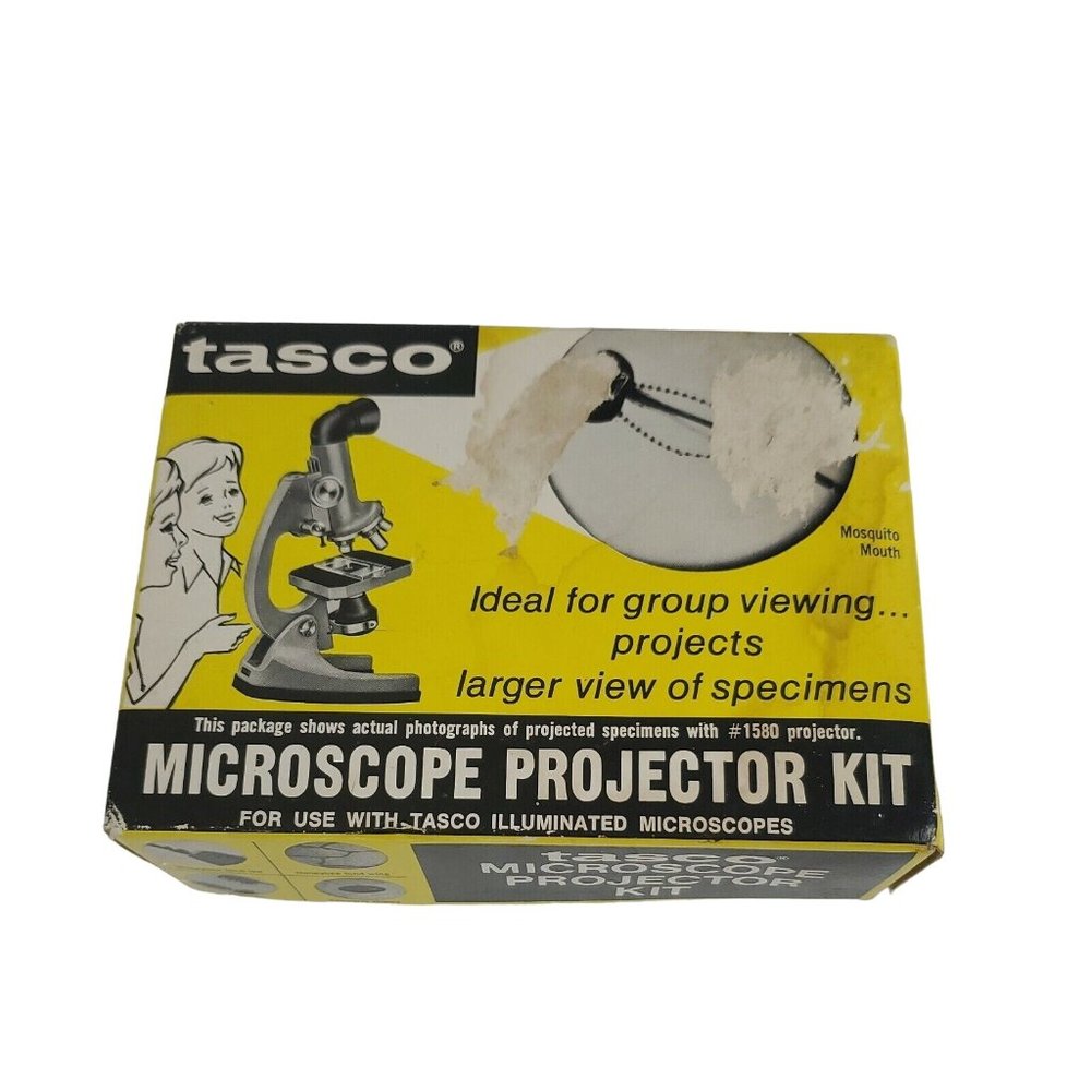 Vintage 1960s TASCO #1580 Microscope Projector Hood Set **INCOMPLETE**